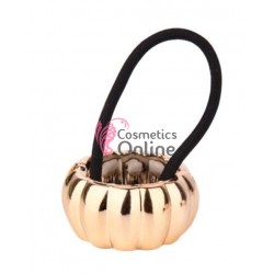 Inel pentru prins parul din plastic model ILM016 Auriu cu model